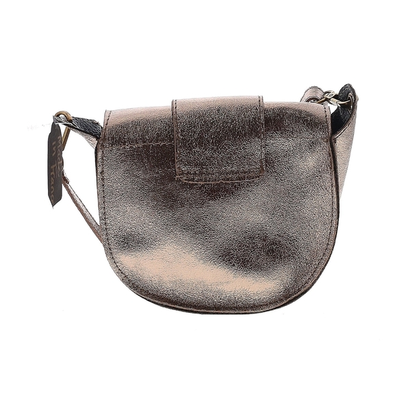 Metallic Bronze Saddle Bag - Picture 3 of 7